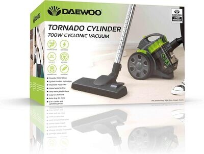 Daewoo FLR00046 Lightweight Cleaner With Powerful Tornado Cylinder, Vacuum Attachments And Adjustable Settings For Ease And Multipurpose Use, 700W Brand New