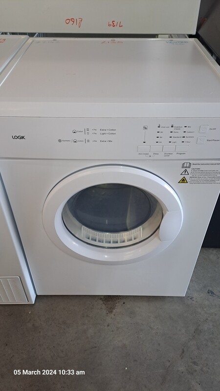 Logik LVD7W18 7kg Vented Dryer