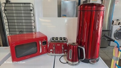 Microwave, Toaster Kettle and Bin bundle deal Refurbished