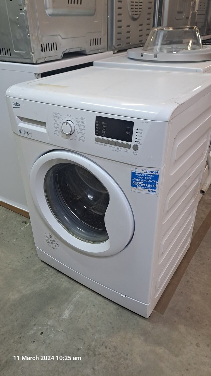 Beko 8kg Load 1200 Spin +++ Washing Machine White