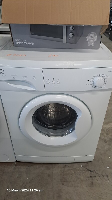 Swan 6kg Load 1200 Spin Washing Machine White