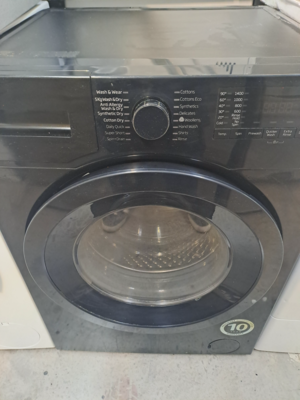 Beko WDR7543121B 7+5kg Load 1400 Spin Washing Machine Washer Dryer Black Refurbished H84cm W60cm D59cm