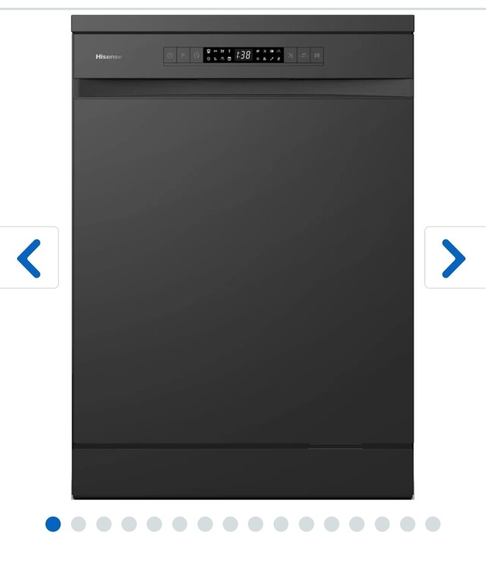 Hisense HS622E90BUK 60cm Freestanding Dishwasher In Black New