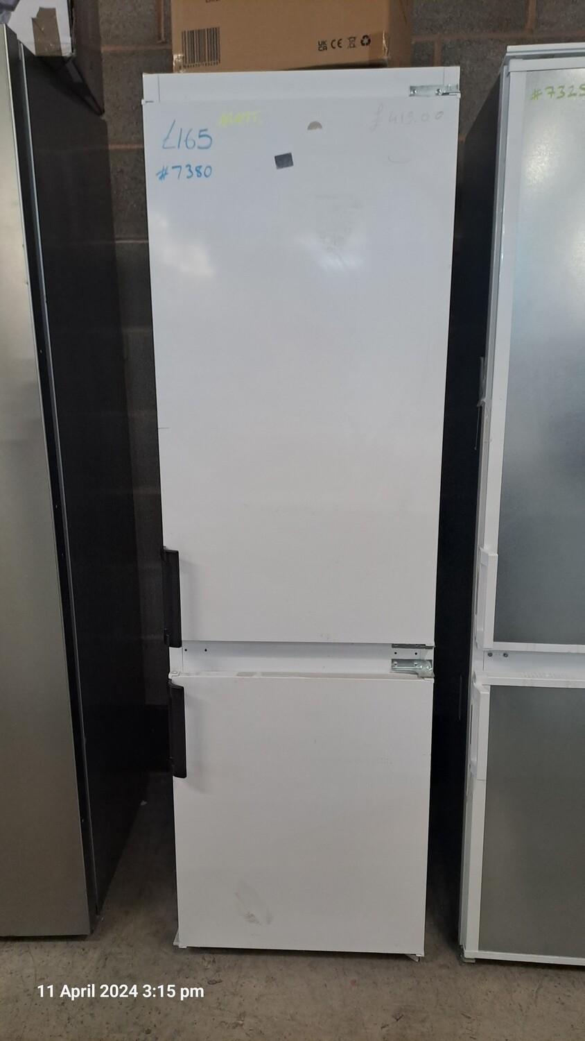 Port Appliances HOFF17873W Fridge Freezer H178 x W55 x D55cm White New Graded Ex Display 