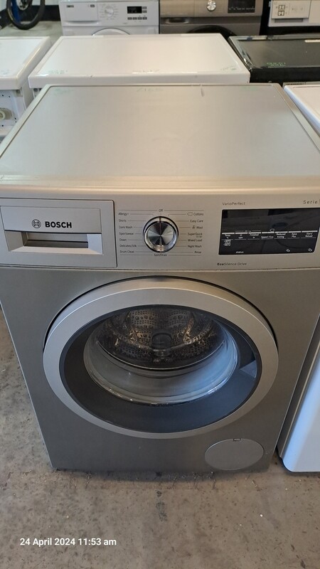 Bosch Varioperfect WAT2840SGB 8kg Load 1400 Spin Washing Machine Stainless Steel Refurbished - H84cm W59cm D59cm