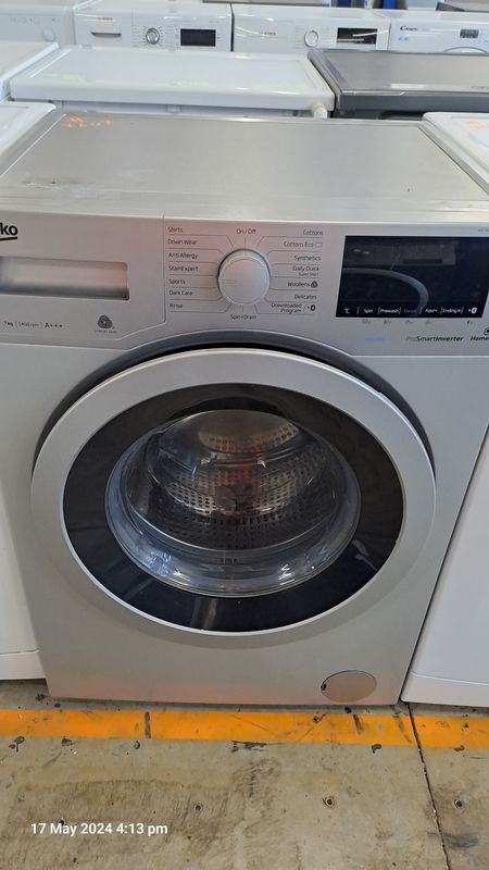 Beko WX740430S 7KG 1400rpm Washing Machine A+++ Silver Refurbished H84cm W60cm D55cm