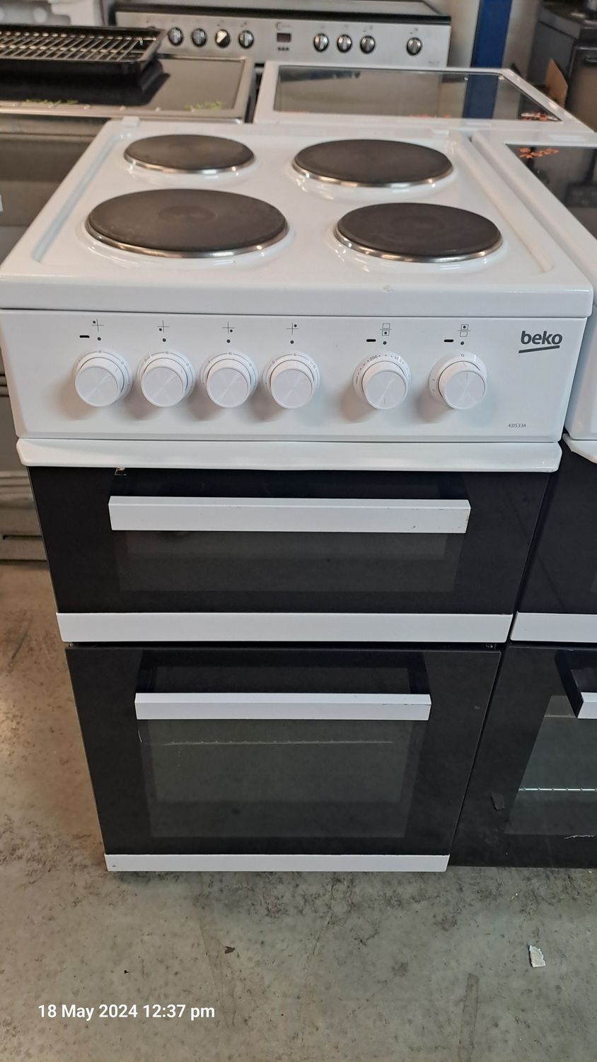 Beko KD533A 50cm Electric cooker White Refurbished 