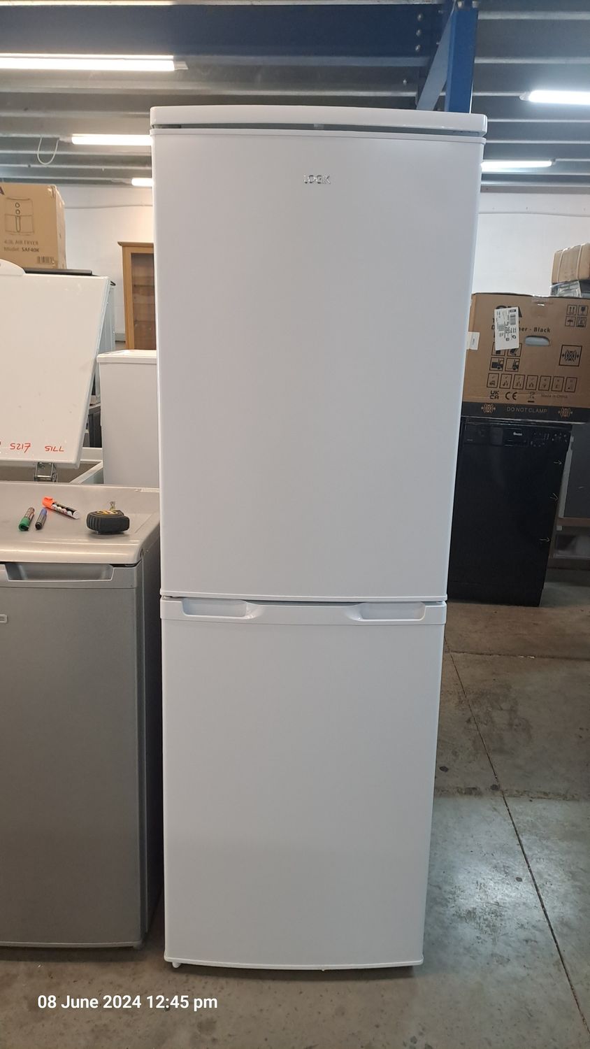 Logik LFC50W Fridge Freezer Frost Free H154xW50xD55cm white Refurbished 