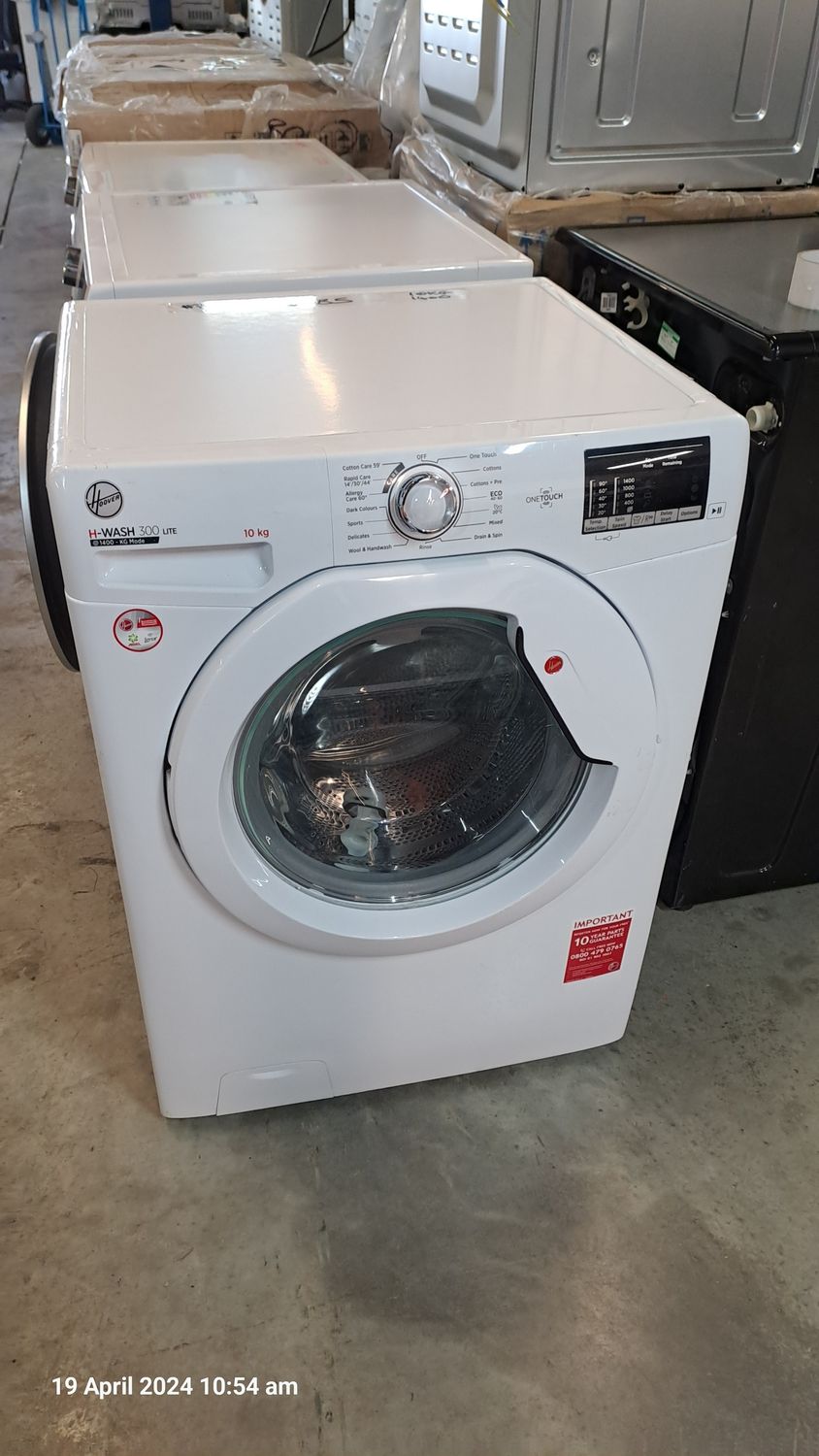 Candy CS149TE80 9kg Load 1400 Spin Washing Machine White Brand New