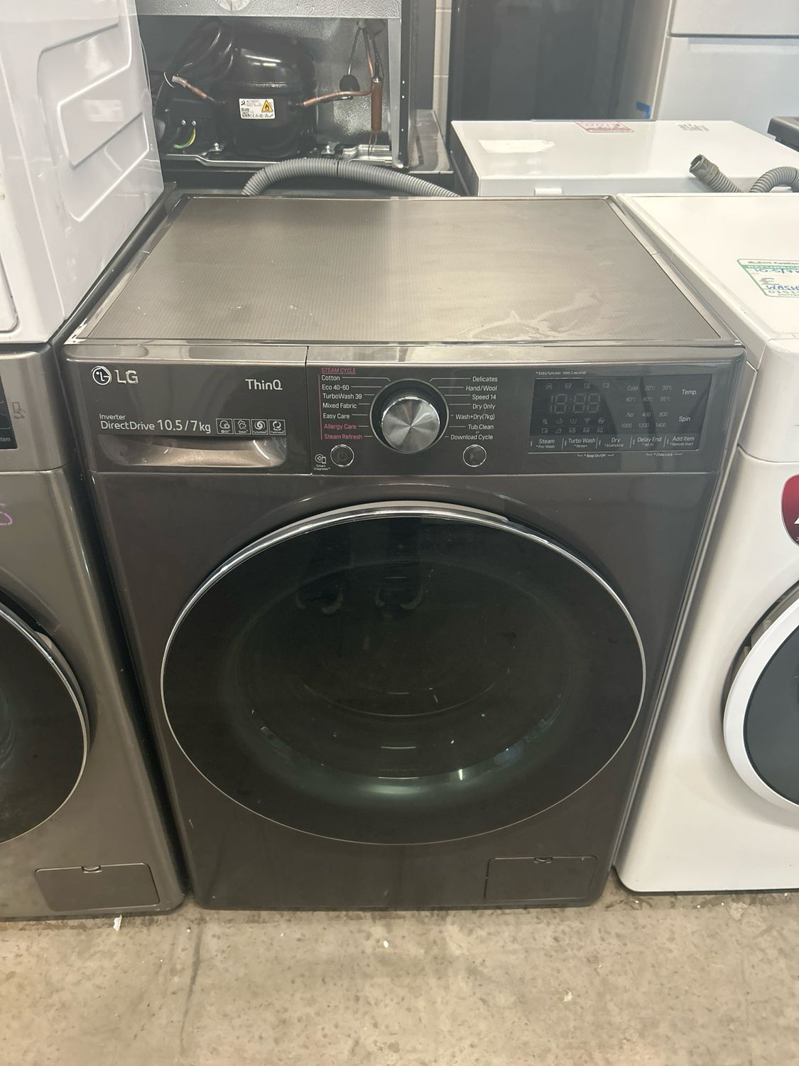 LG FWV917BTSE 10.5kg/7kg 1400 Spin Washer/Dryer Dark Grey Refurbished