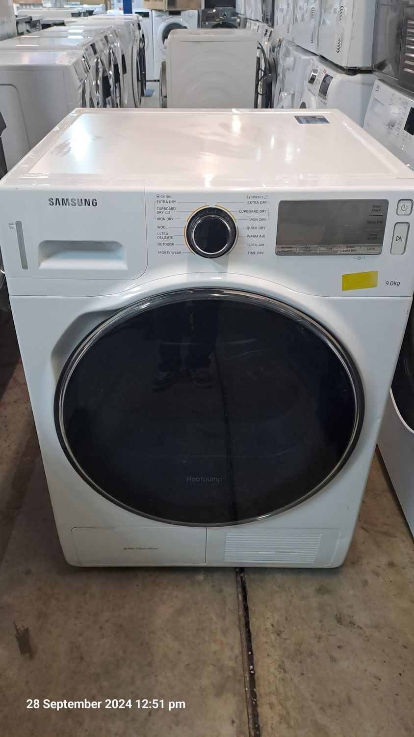 Samsung DV90H8000HW 9kg Low Energy Condenser Dryer White Refurbished 
