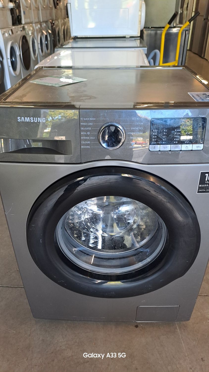Samsung WW80TA046AX 8kg Load 1400 Spin Washing Machine Graphite Grey Refurbished