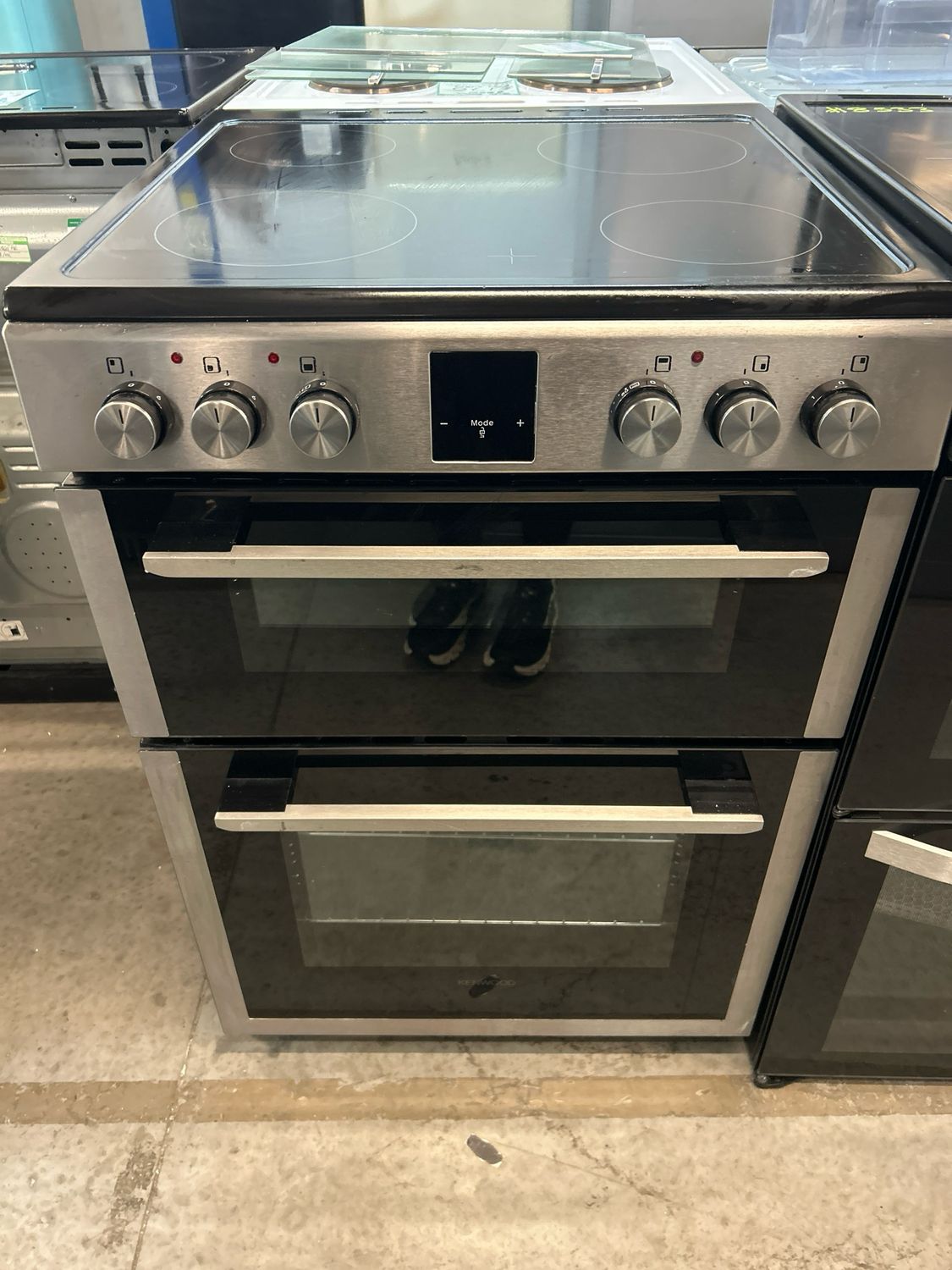 Kenwood KDC66SS 60cm Electric cooker Double Oven Ceramic Hob Stainless Steel