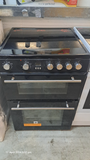 Hisense HDE3211BBUK 60cm Electric Cooker Double Oven with Ceramic Hob Black A/A Rated Refurbished 