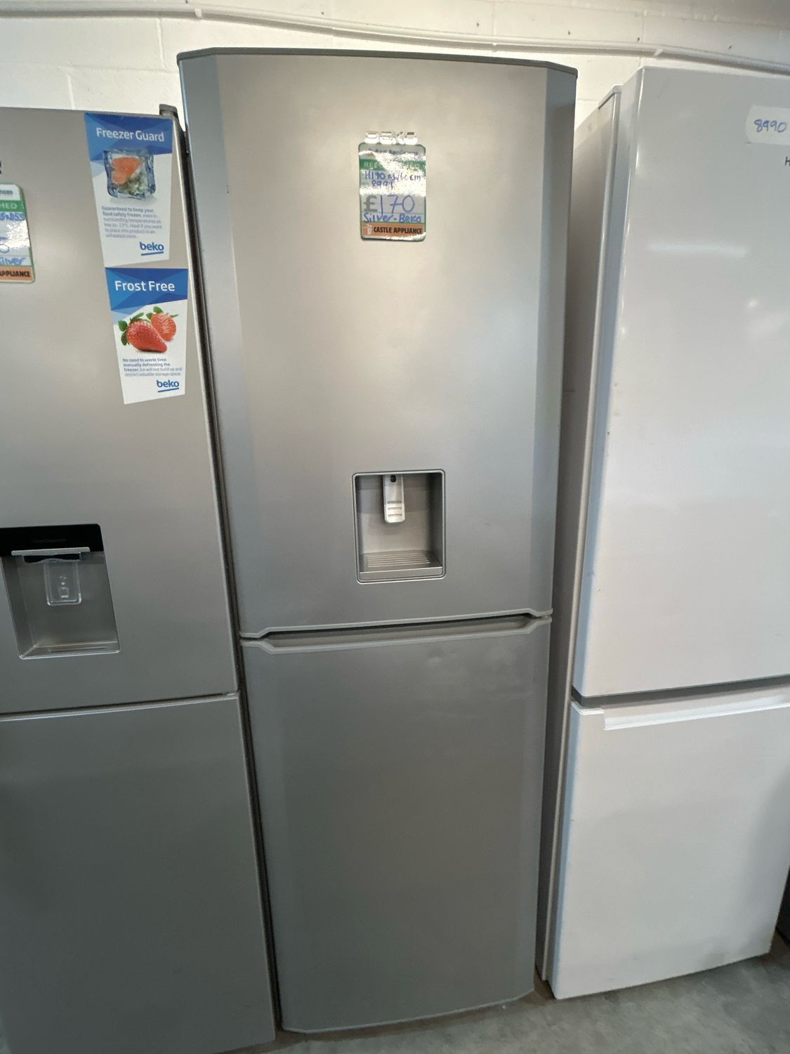 Beko CFD6914APS Fridge Freezer Silver H190cm W60cm Refurbished