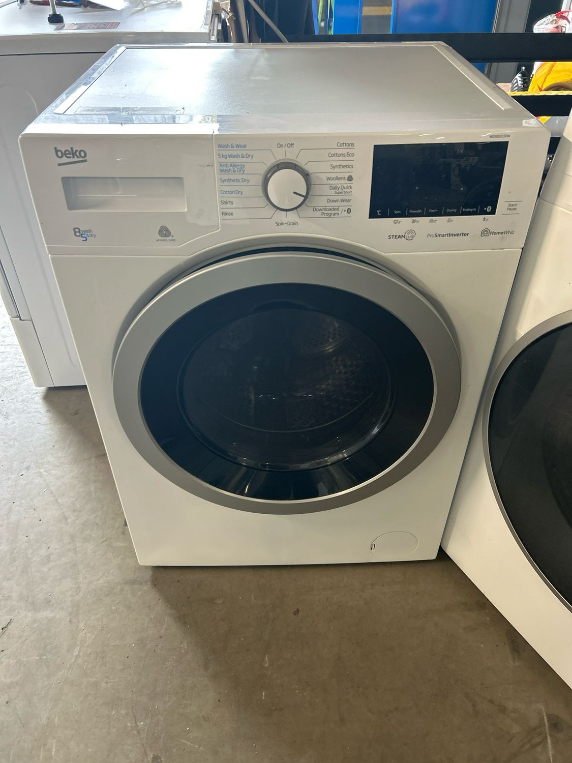 Beko WDX850130W 8kg/5kg 1400 Spin Washer Dryer White