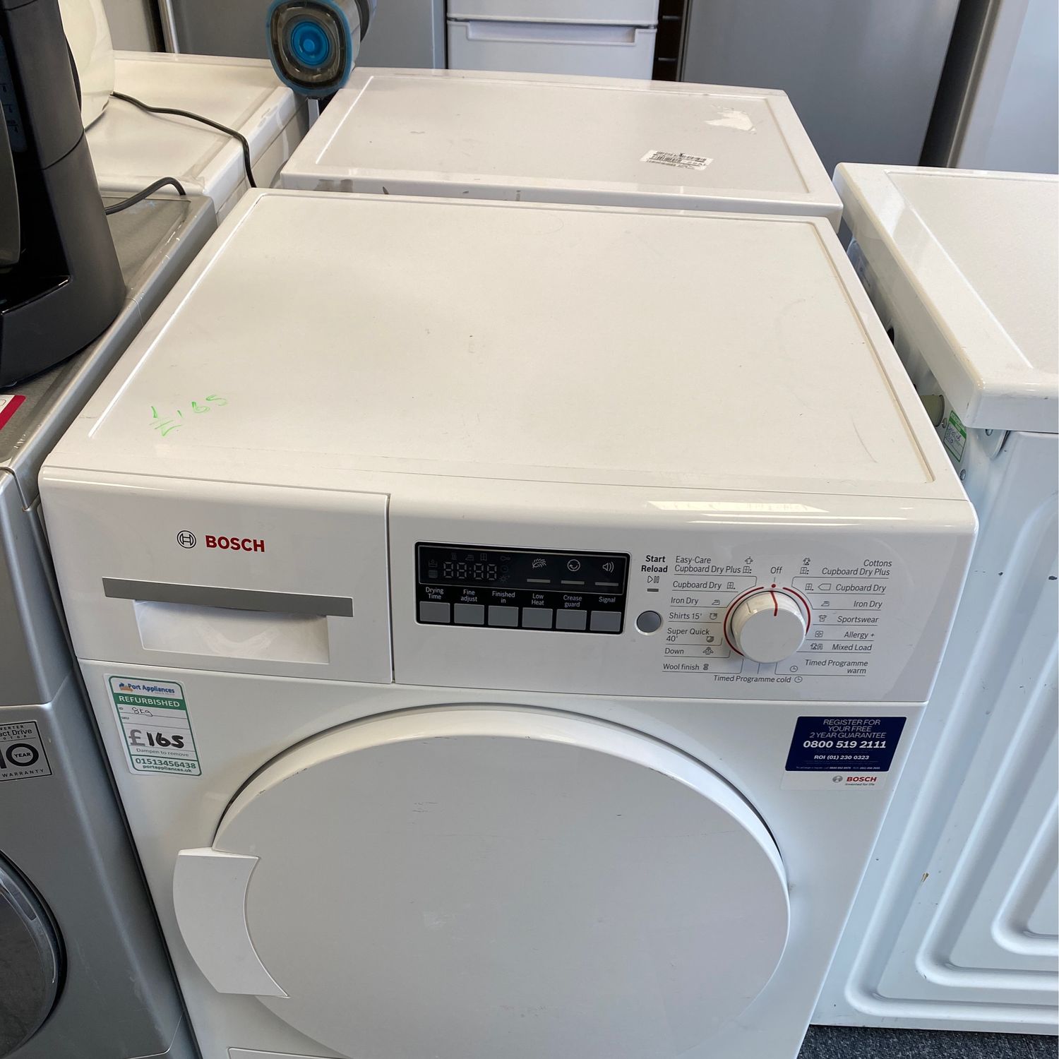 Bosch 8kg Condenser Dryer White WTB84200GB/03 Refurbished H84cm - W59cm - D59cm