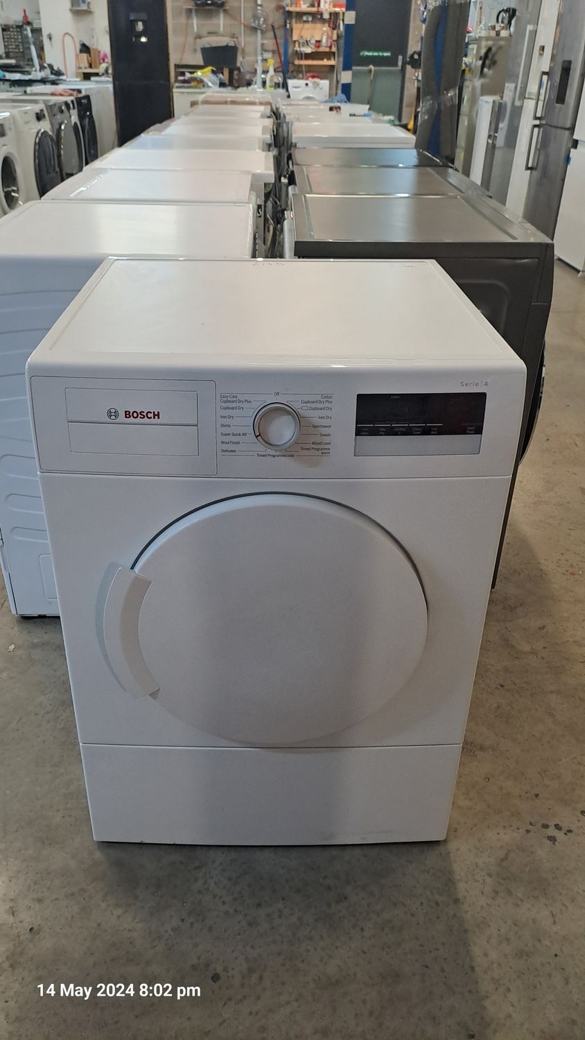 Bosch WTA9200GB 9kg Vented Dryer White Refurbished H84cm D59cm W60cm