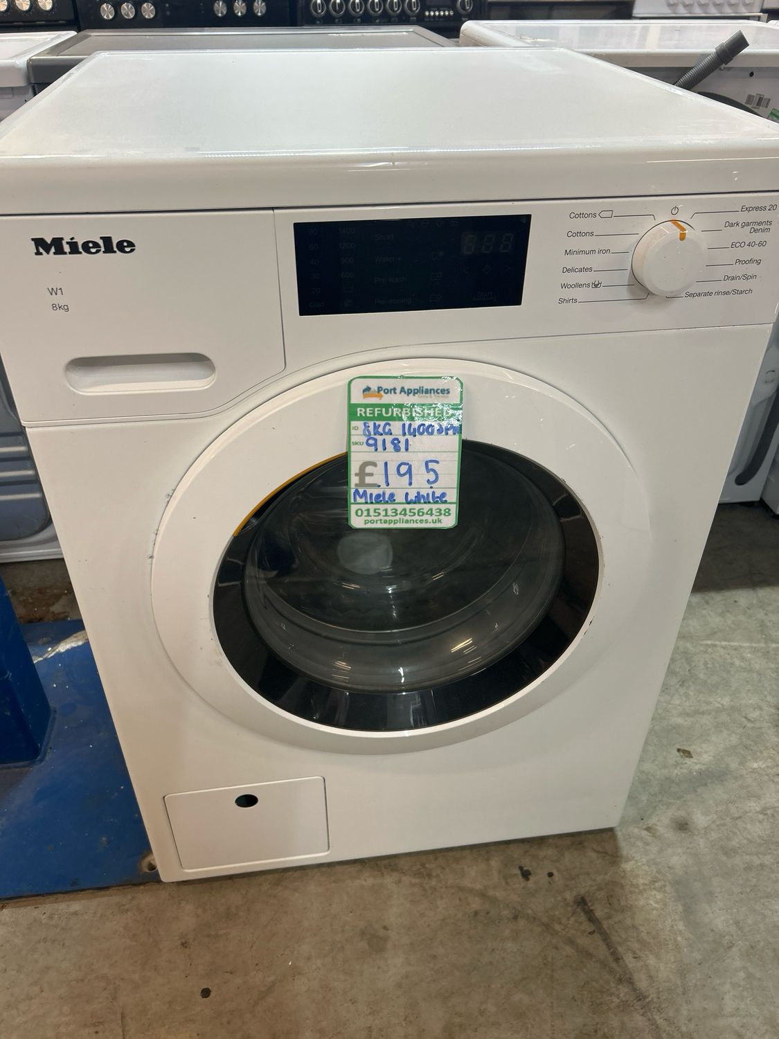 Miele W1 Washing Machine 8kg 1400spin Refurbished