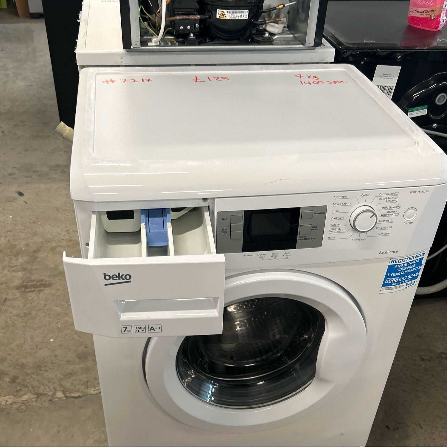 Beko WMB714422W 7kg 1400 Washing Machine Refurbished