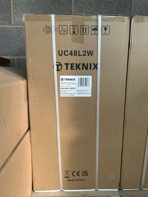 Teknix UC48L2W Under Counter Larder Fridge White W48cm H85cm D45cm