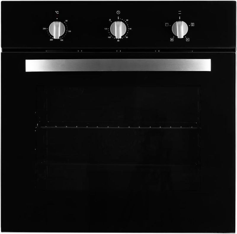 SIA FSO59BL Single 60cm Electric Fan Oven In Black With Timer - Brand New