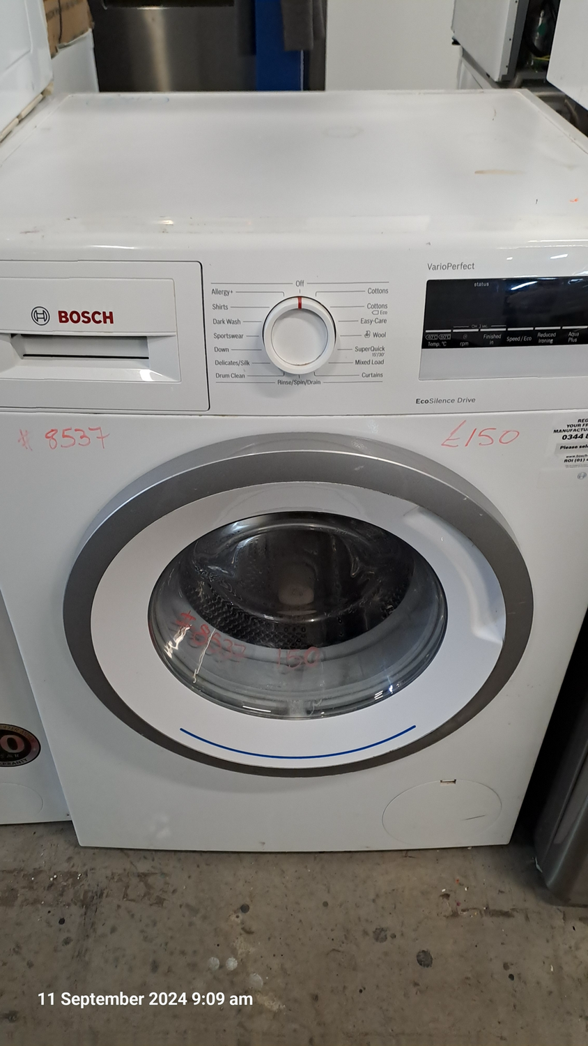 Bosch Serie 4 WAN24100GB 8kg Load 1400 Spin Washing Machine White Refurbished