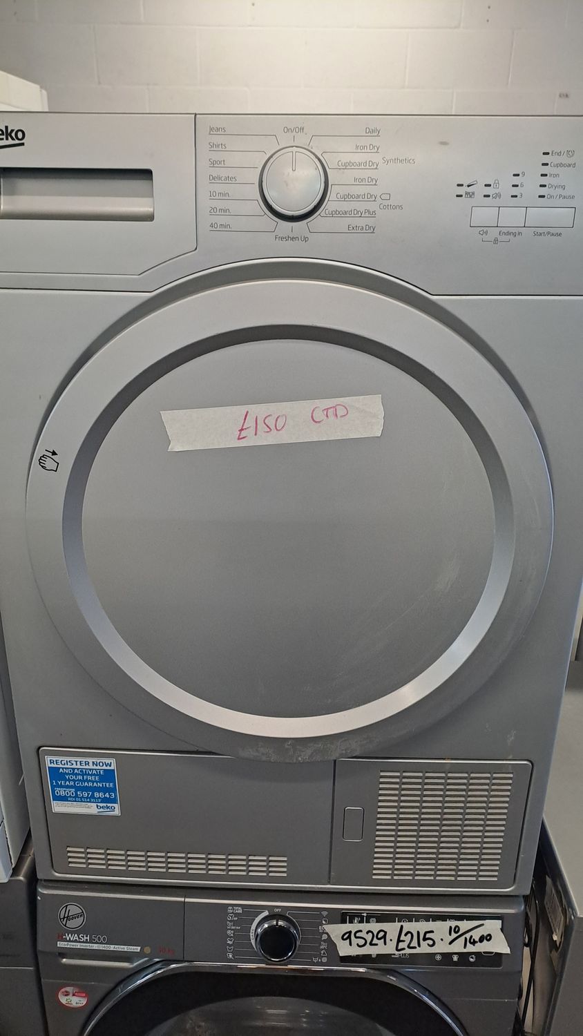 Beko DCX71100S 7kg Condenser Dryer Silver Refurbished