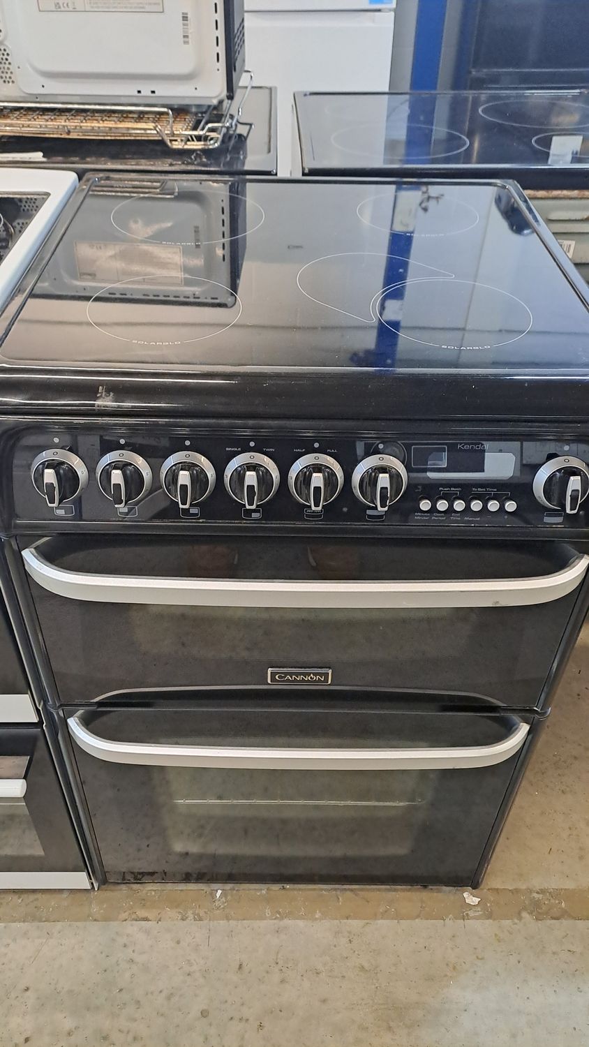 Cannon Kendal C60EKK 60cm Electric Cooker Double Oven Ceramic Black