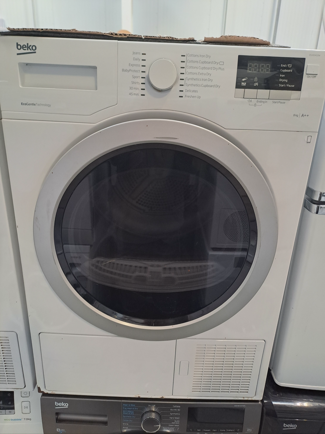 Beko DSX83410W 8kg A++ Heat Pump Condenser Dryer White  