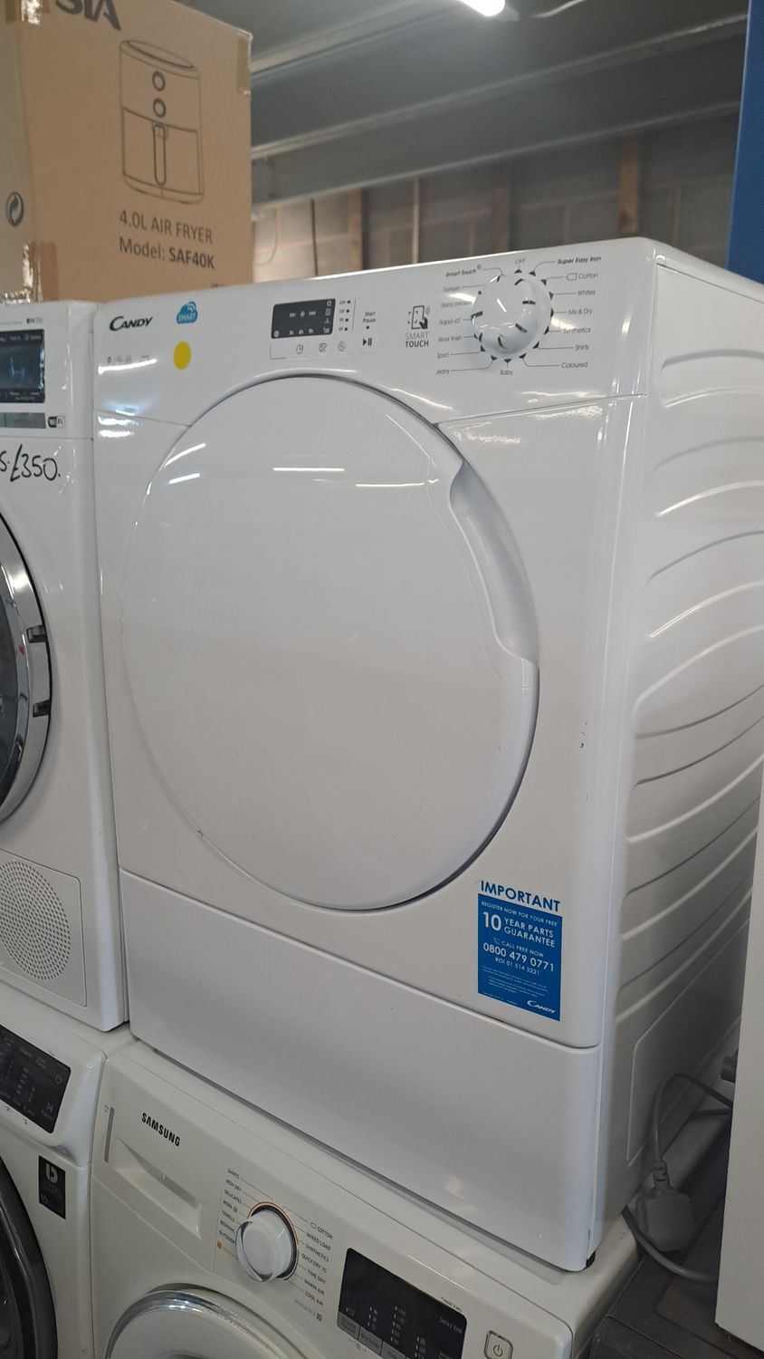 Candy CSV9LF-80 9kg Vented Dryer White