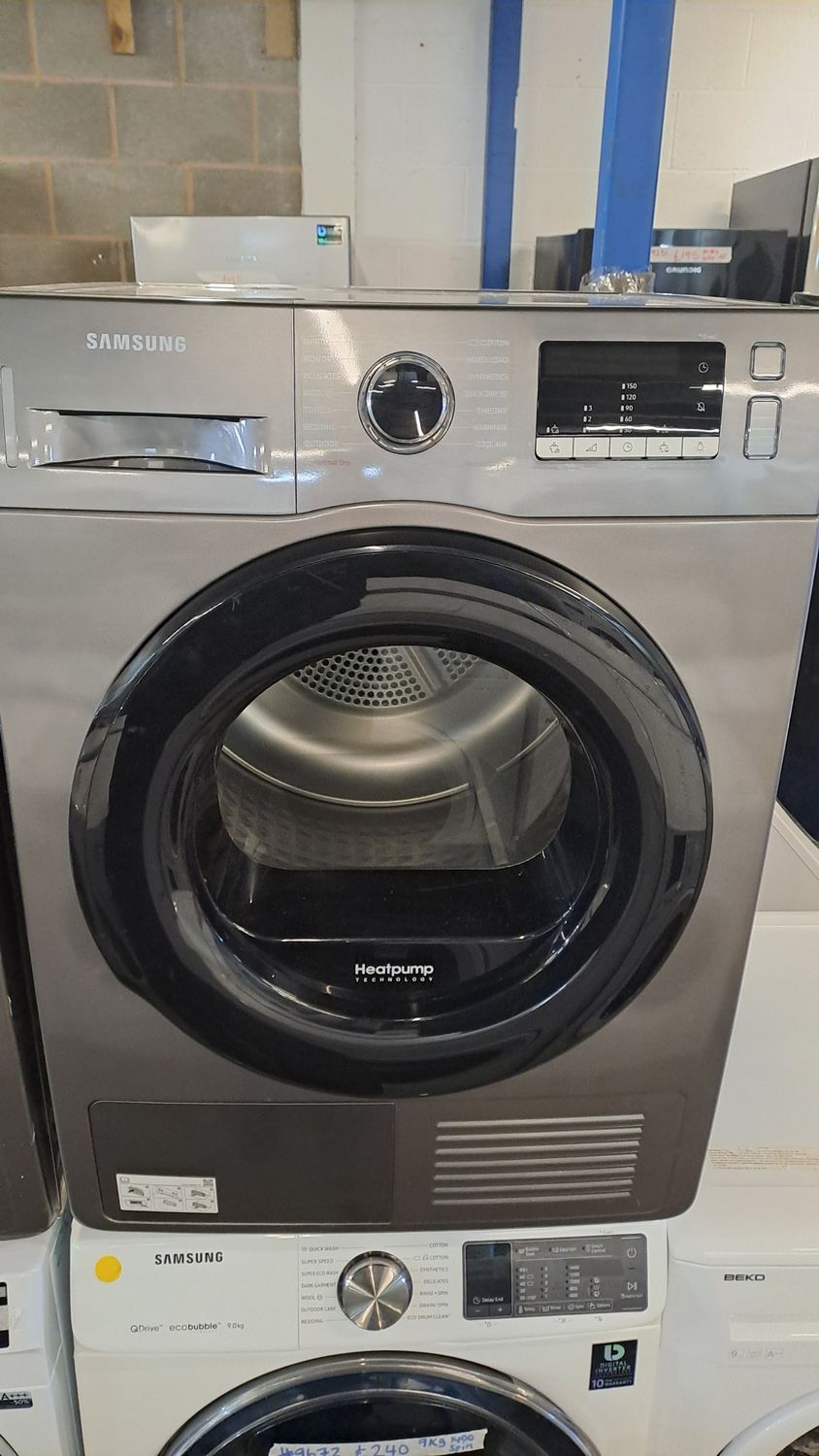 Samsung DV90TA040AX 9kg Heat Pump Condenser Dryer Graphite Grey 