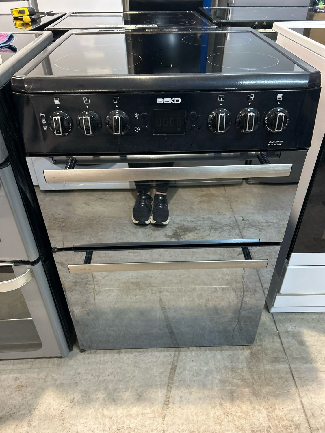Beko BDVC665MK 60cm Electric Cooker Double Oven Black