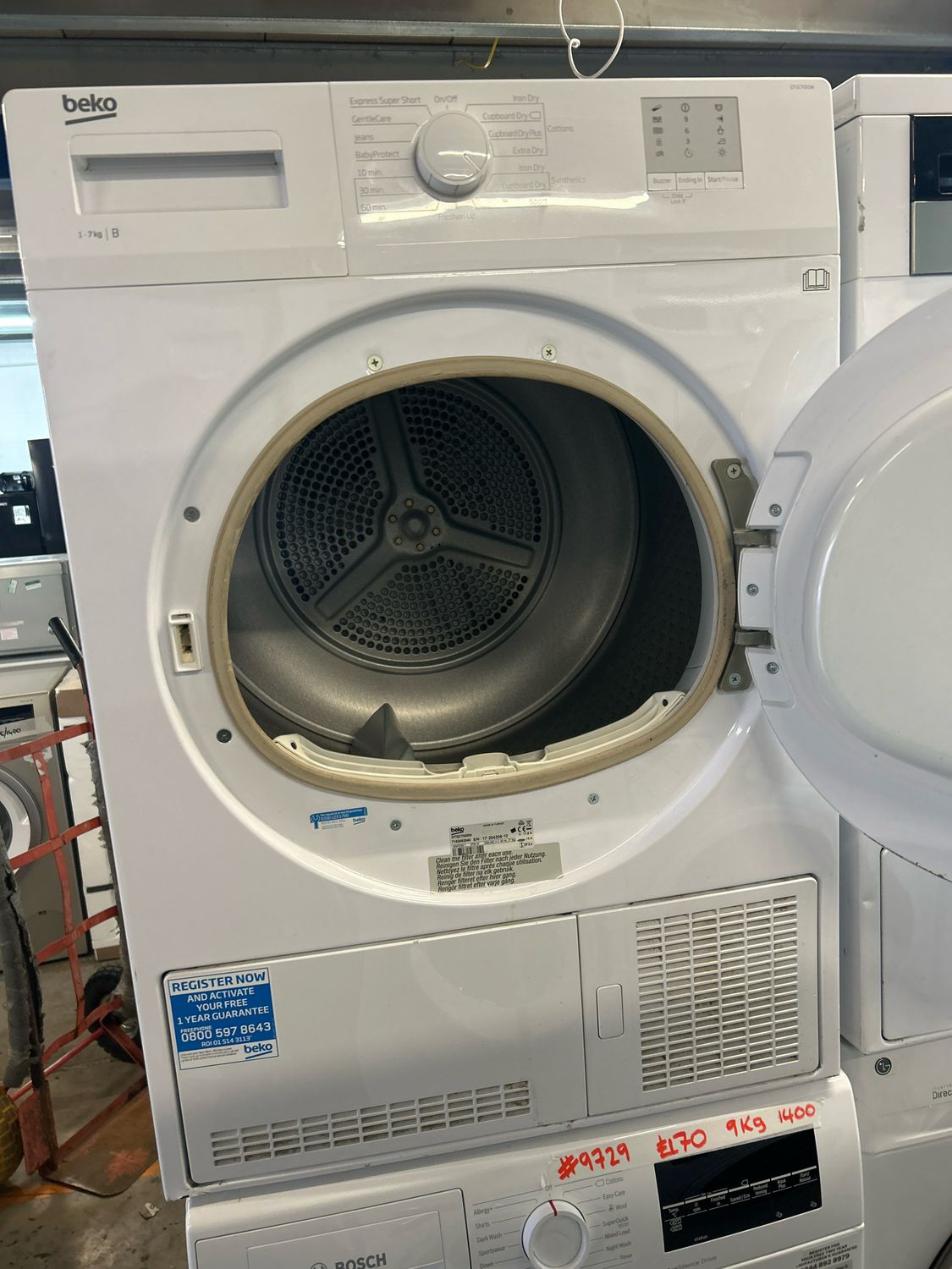 Beko DTGC7000W 7kg Condenser Dryer White