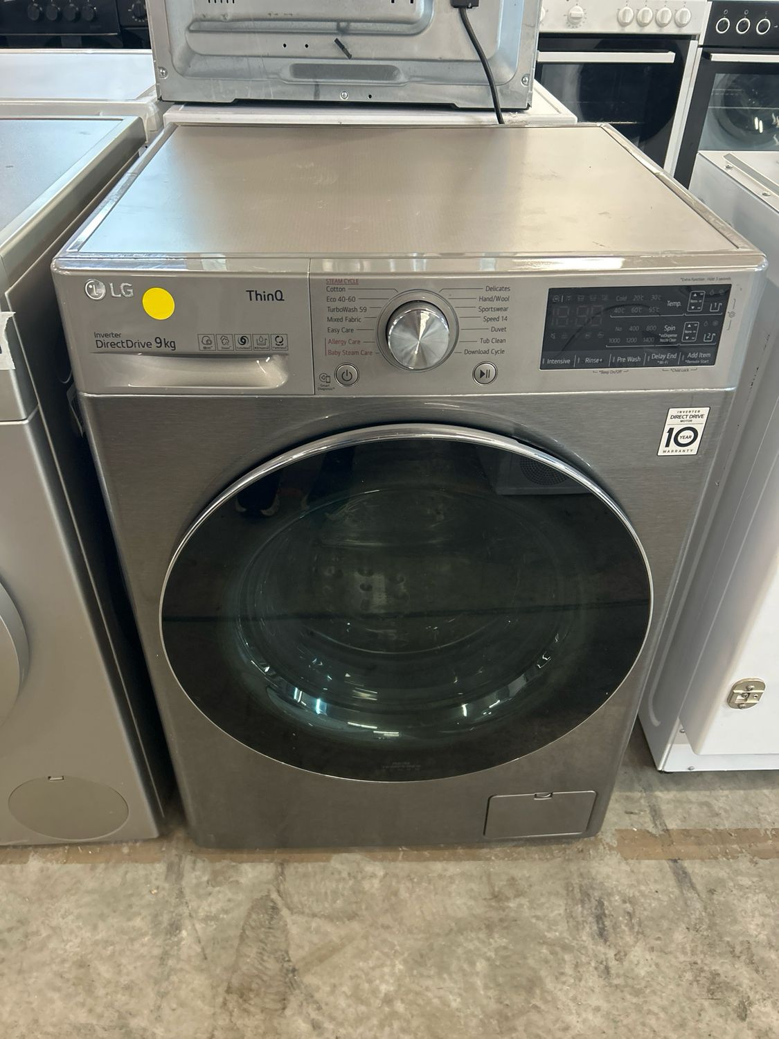 LG F4V709STSA 9kg 1400rpm Washing Machine Silver
