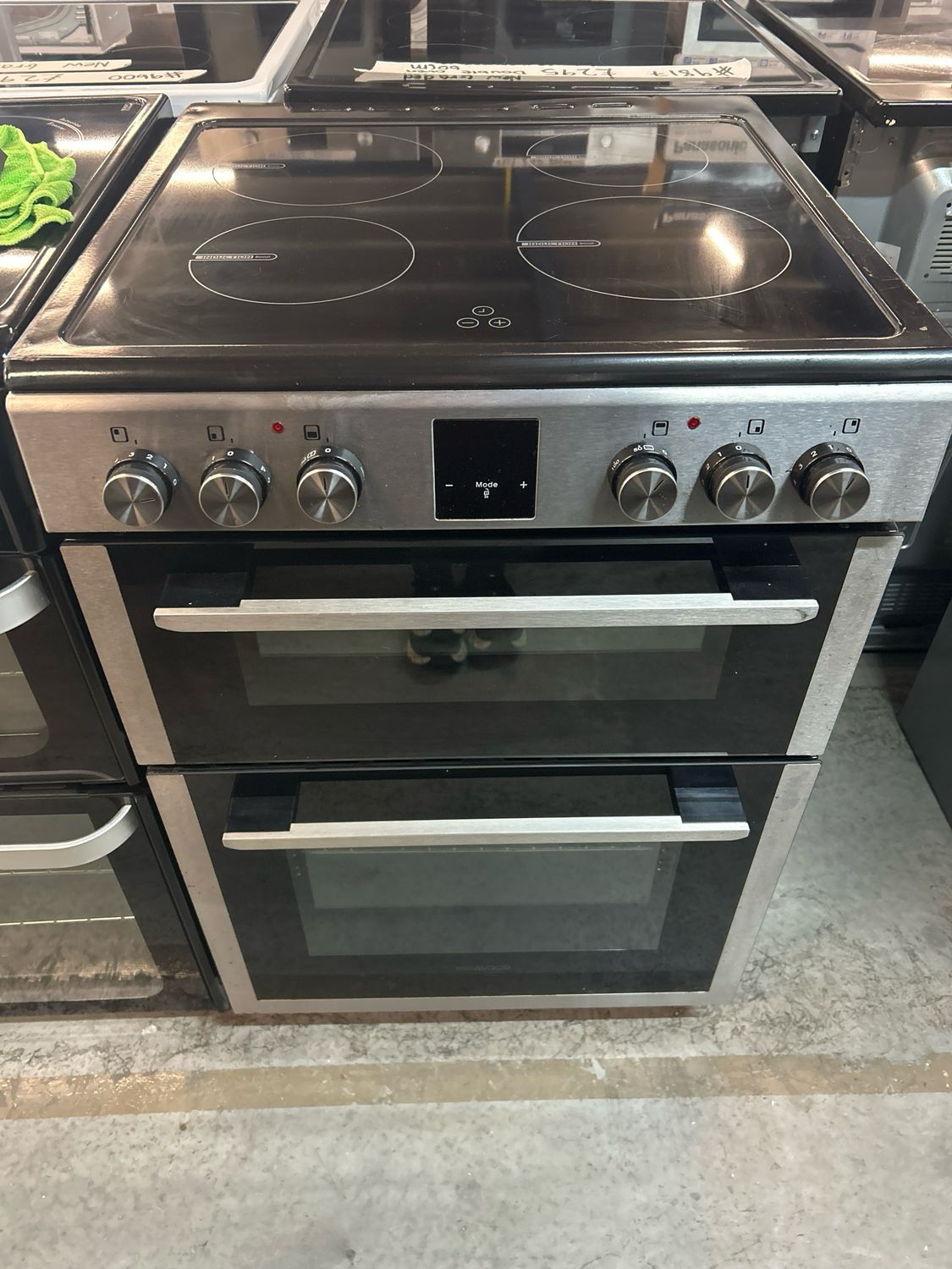 Kenwood 60cm Electric Induction Hobs Cooker Double Oven Stainless Steel