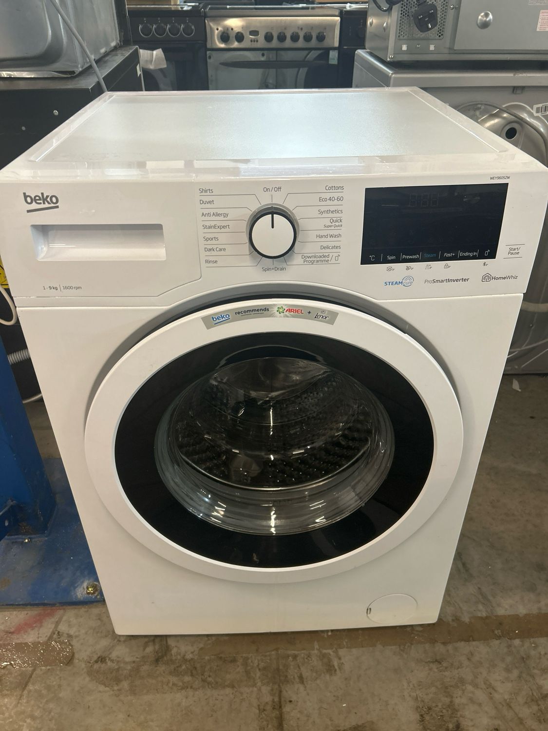 Beko WEY96052W 9kg 1600rpm Washing Machine White