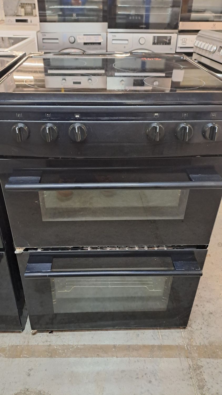 Amica 60cm Electric cooker - Double Oven -  Black