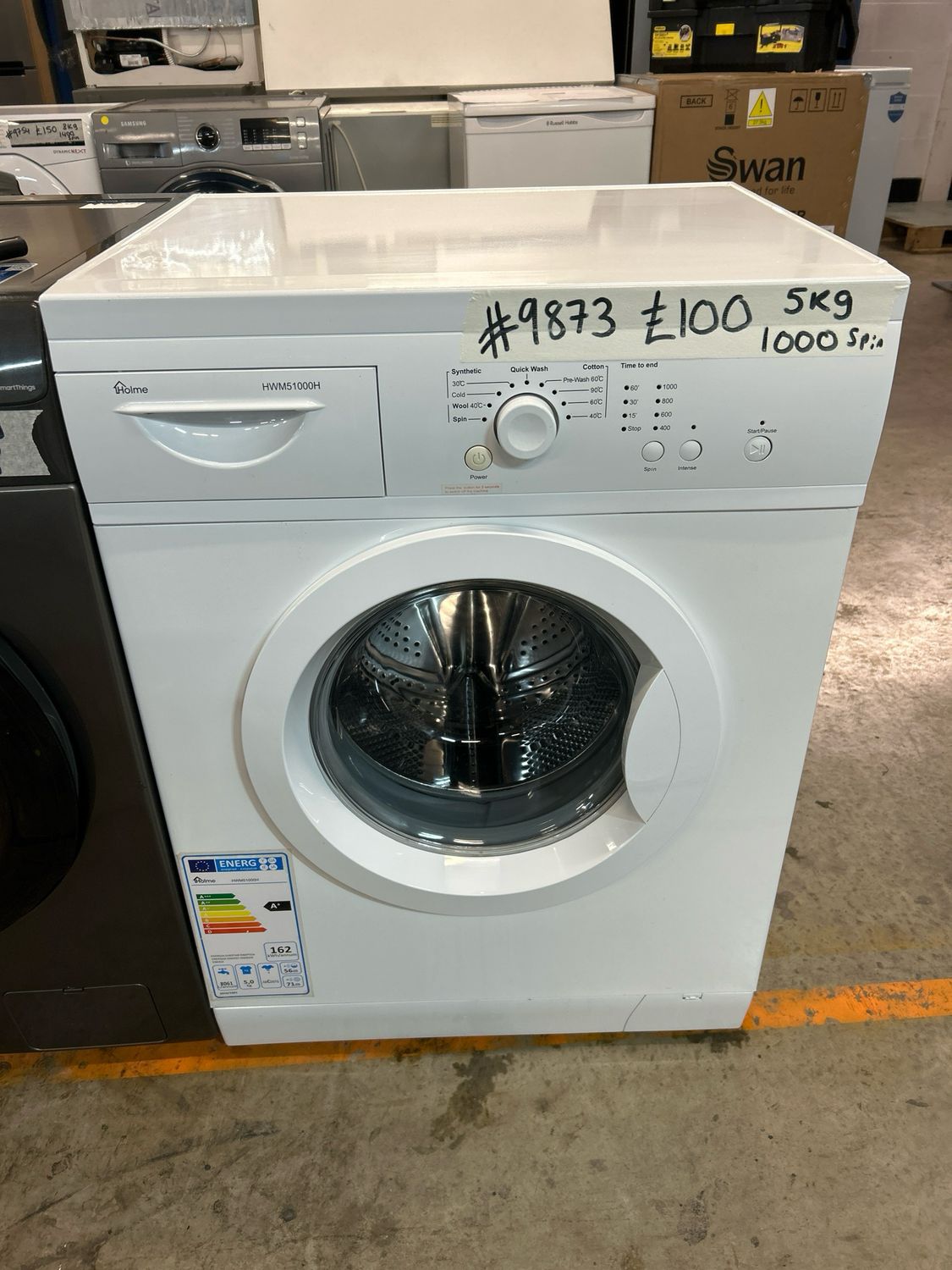 Holme HWM51000H 5kg 100rpm White
