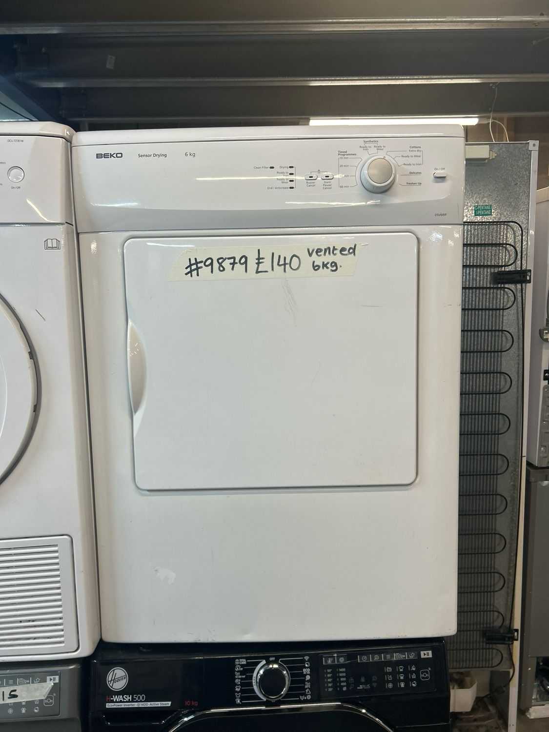 Beko DSV64W 6kg Vented Dryer White