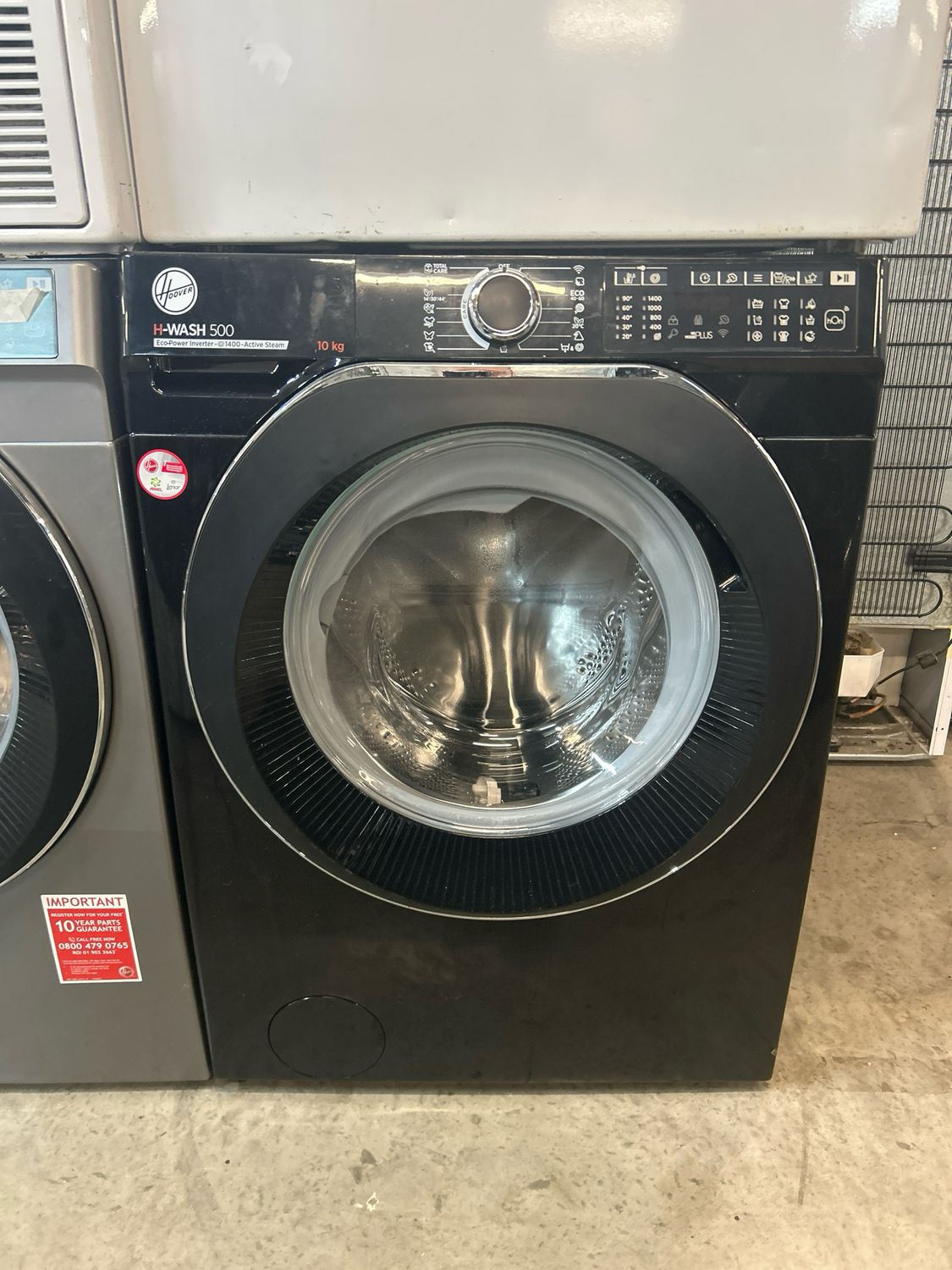 Hoover HW410AMBCB/1-80 10kg 1400rpm Washing Machine Black