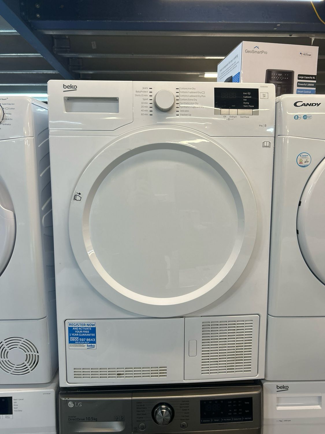 Beko DCX83100W 8kg Condenser Dryer White Refurbished