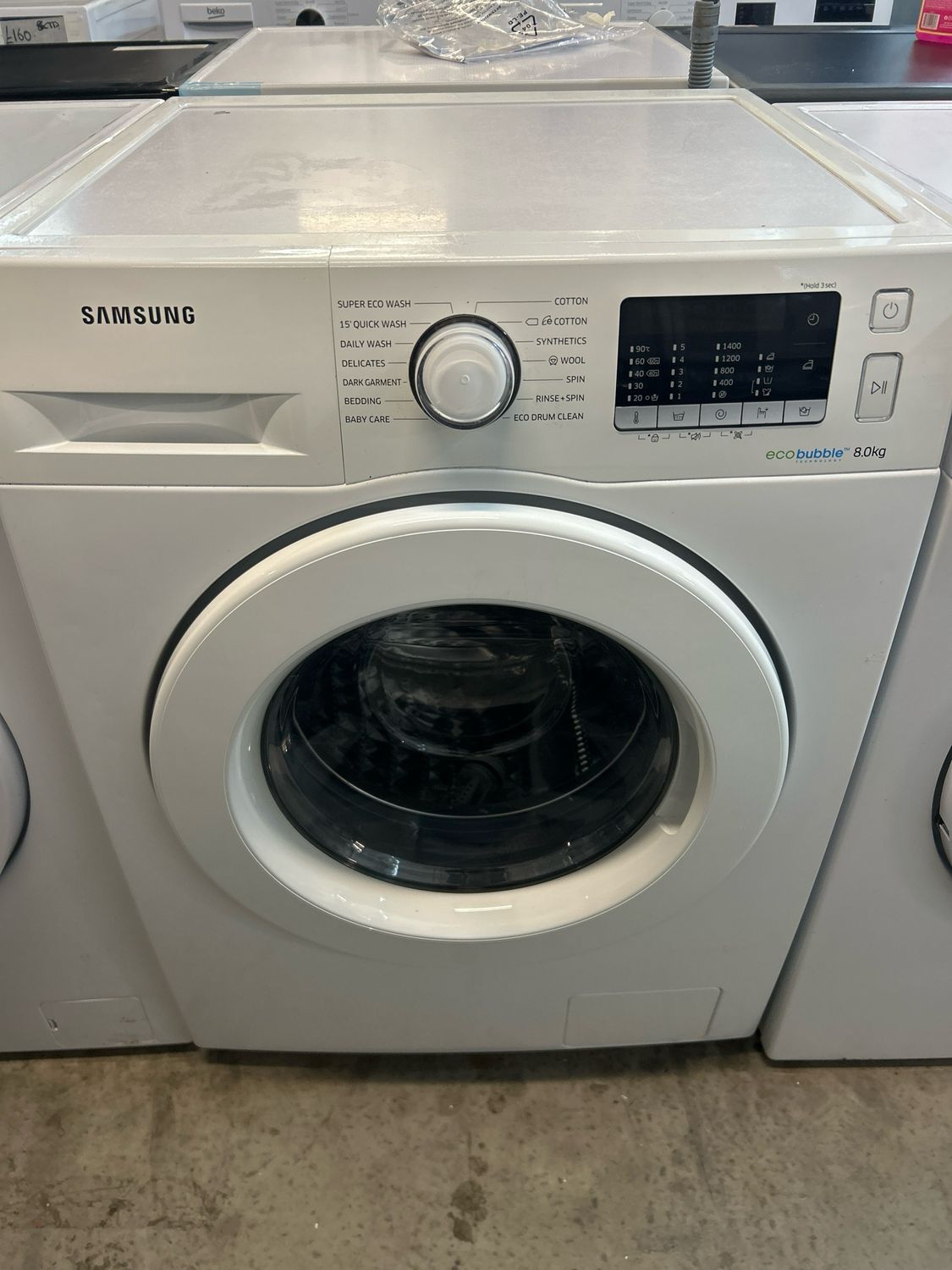 Samsung WW80J5555MW 8kg 1400rpm Washing Machine White