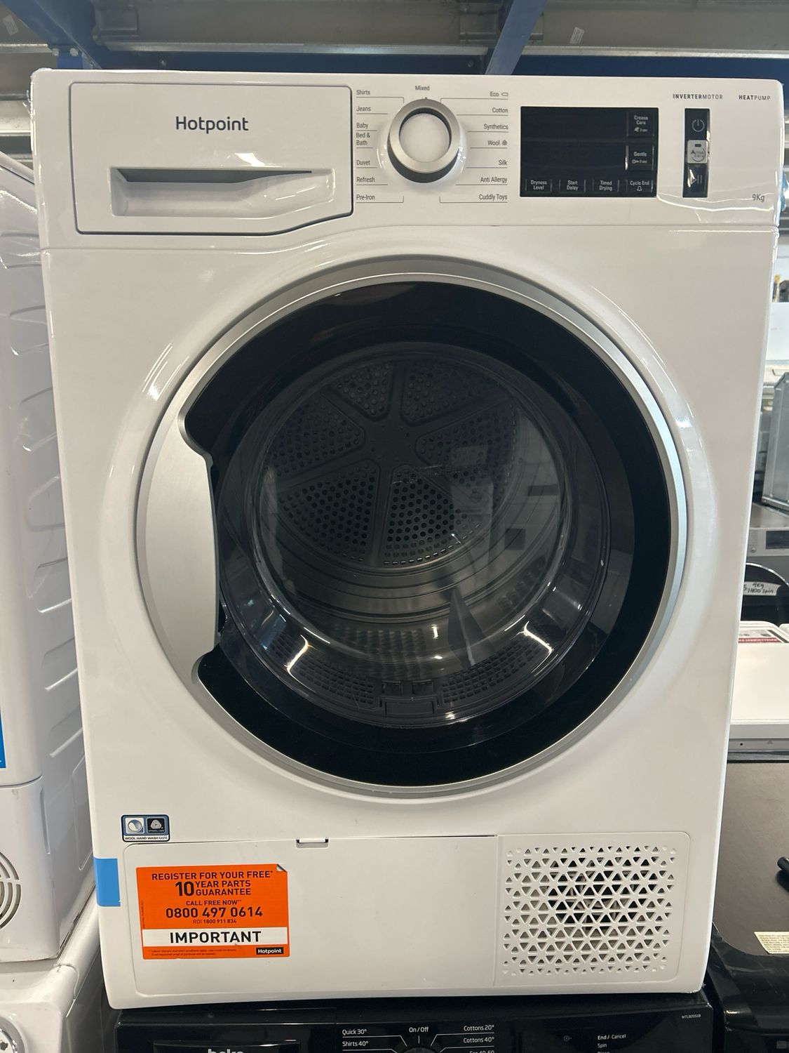 Hotpoint NTSM1192SKUK 9kg Heat Pump Condenser Dryer