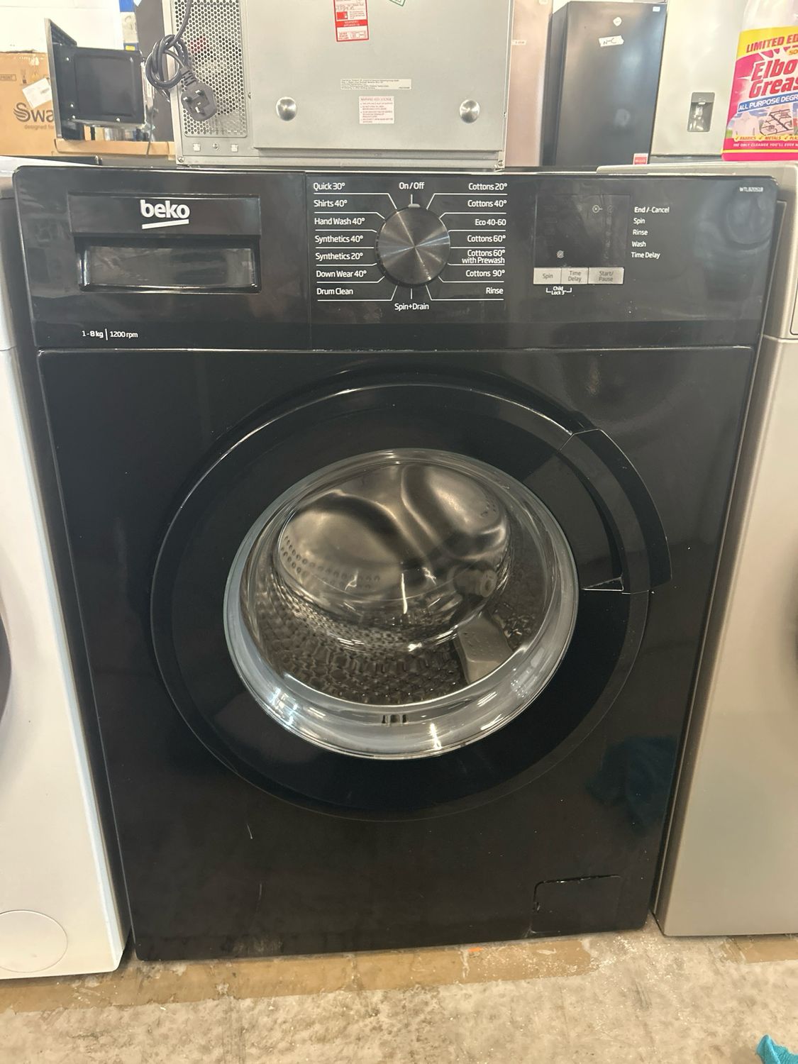 Beko WTL82051B 8kg 1200rpm Washing Machine Black
