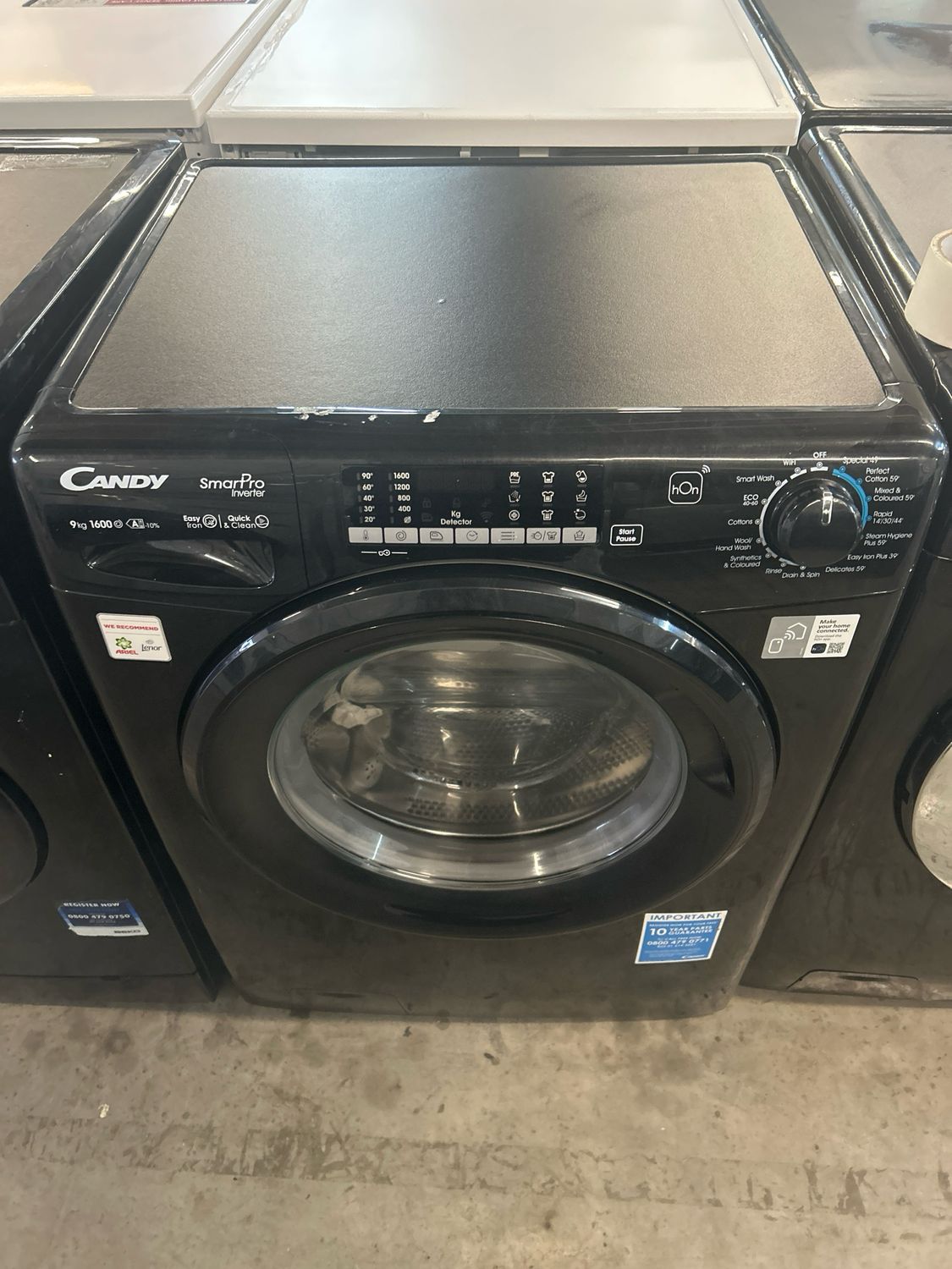 Candy CSO696TWMBB6 9kg Load 1600rpm Washing Machine Black