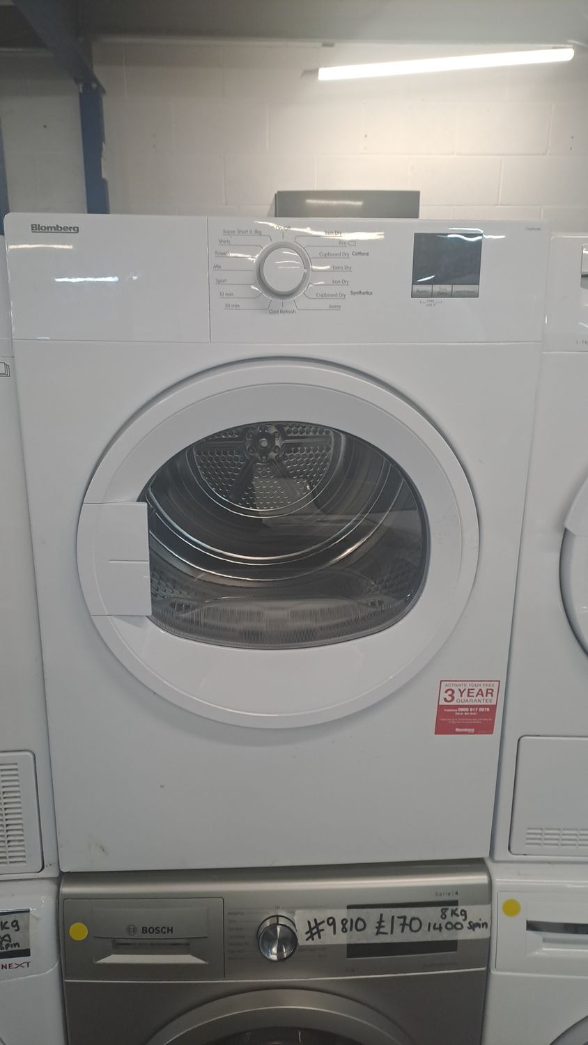Blomberg LTA09020W 9kg Vented Dryer White