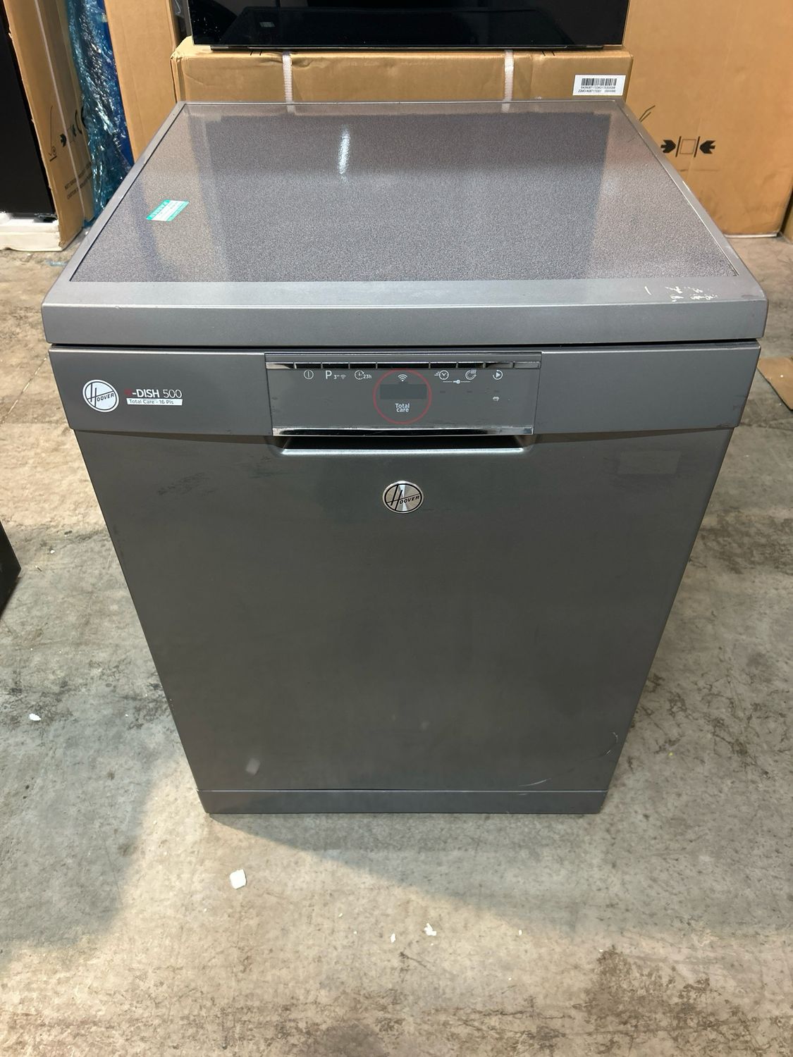 Hoover 60cm Freestanding Full Size Dishwasher Graphite Grey