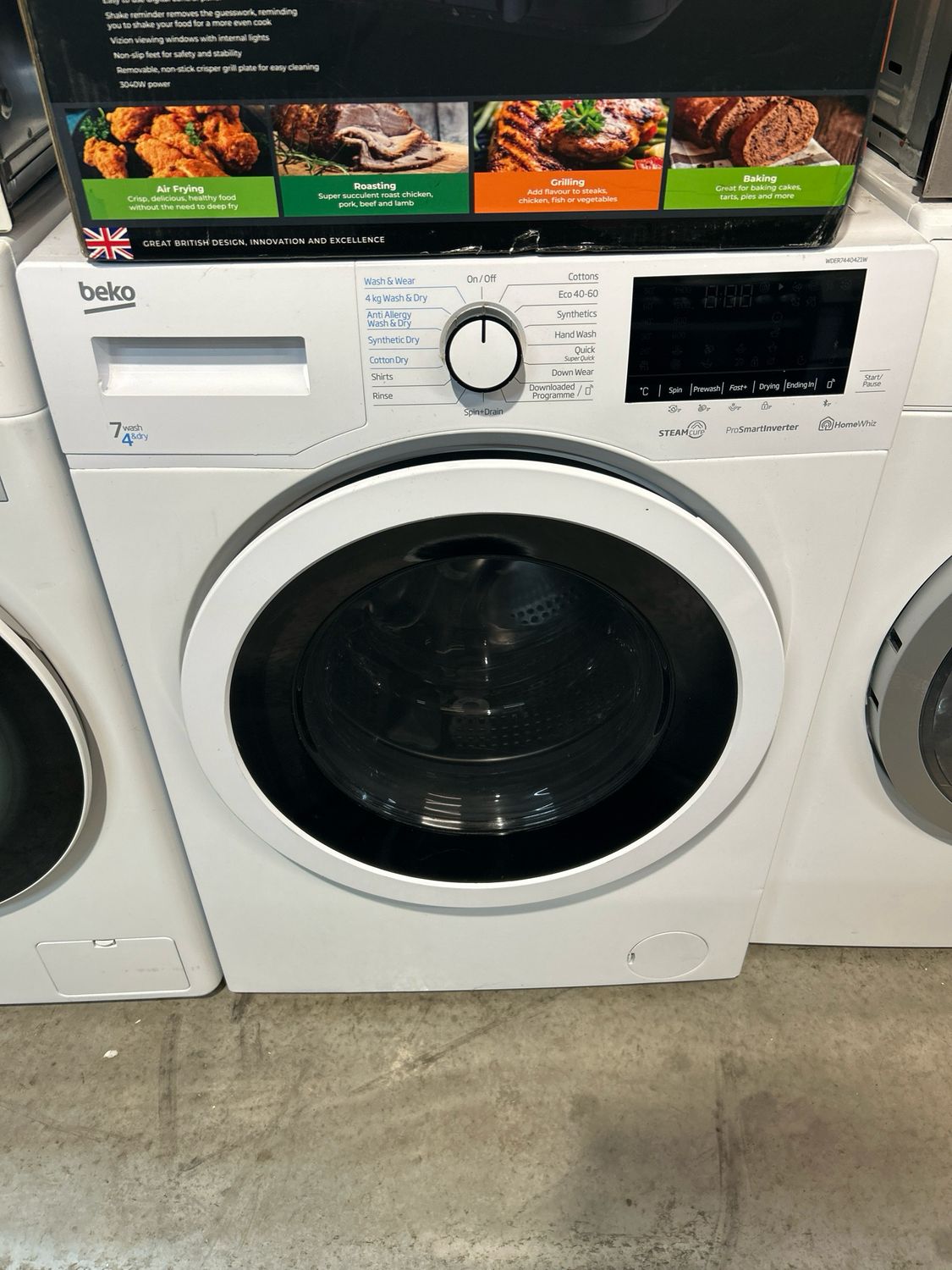 Beko WDER7440421W 7kg/4kg 1400 Washer/Dryer White Refurbished