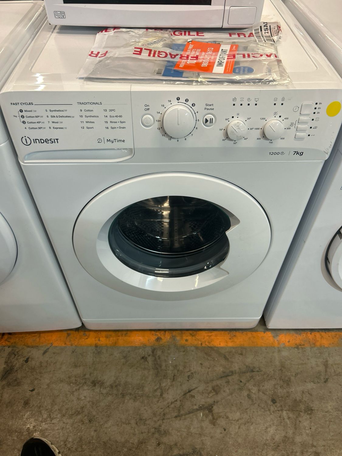 Indesit 7kg 1200rpm Washing Machine White